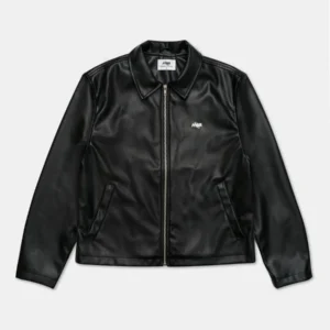 Essential Leather Jacket - Black