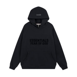 Essentials Fog Black Hoodie