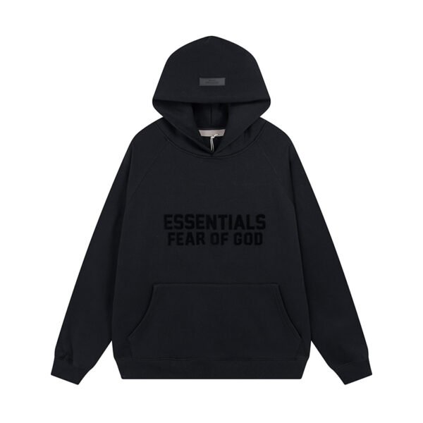 Essentials Fog Black Hoodie