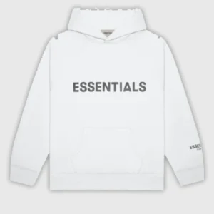 Fear of God Essentials Pull-Over Hoodie Applique Logo White